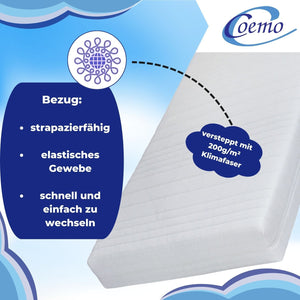 Coemo Dormella Matratze Federkern mit Kaltschaumummantelung