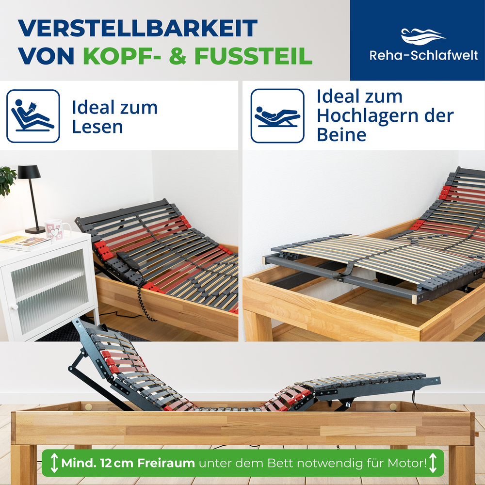 Reha-Schlafwelt elektrischer Lattenrost RELAXANA KF mit Motor