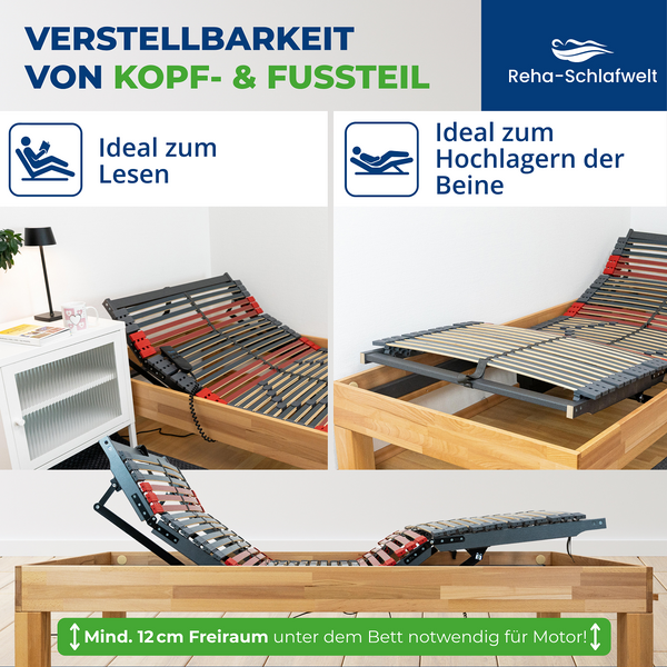Reha-Schlafwelt elektrischer Lattenrost RELAXANA KF mit Motor