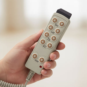 Pflegebett Medical Base höhenverstellbar mit Seitengittern & Motor - 13 Leisten Belastbar bis 190 kg