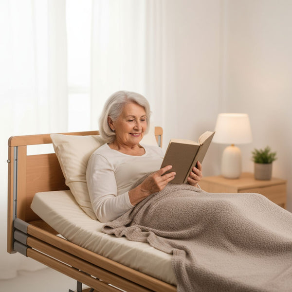 Pflegebett Medical höhenverstellbar mit Seitengittern & Motor - 13 Leisten Belastbar bis 190 kg